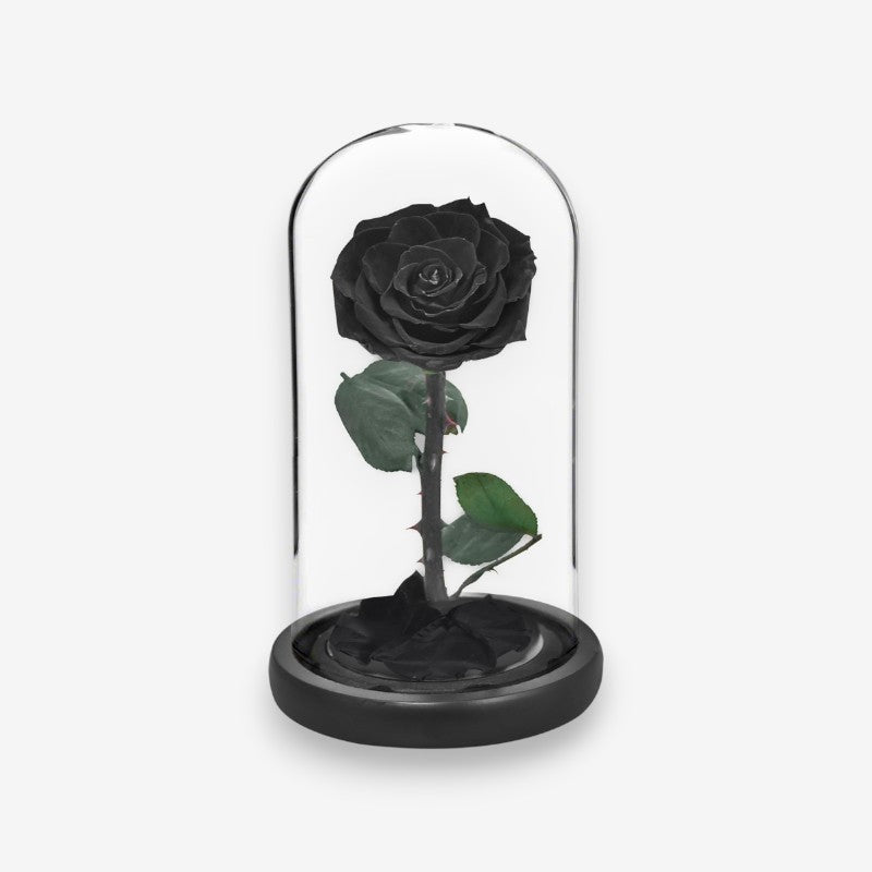Fleur Artificielle sous Cloche en Verre Décoratif - PanierRoyale