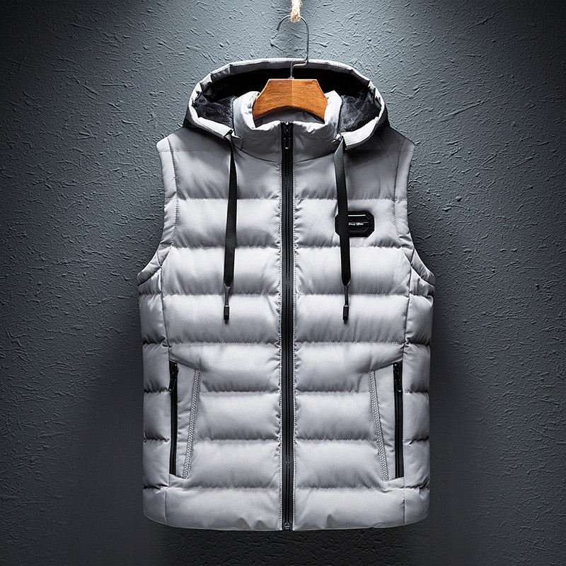 Gilet léger avec capuche amovible pour homme