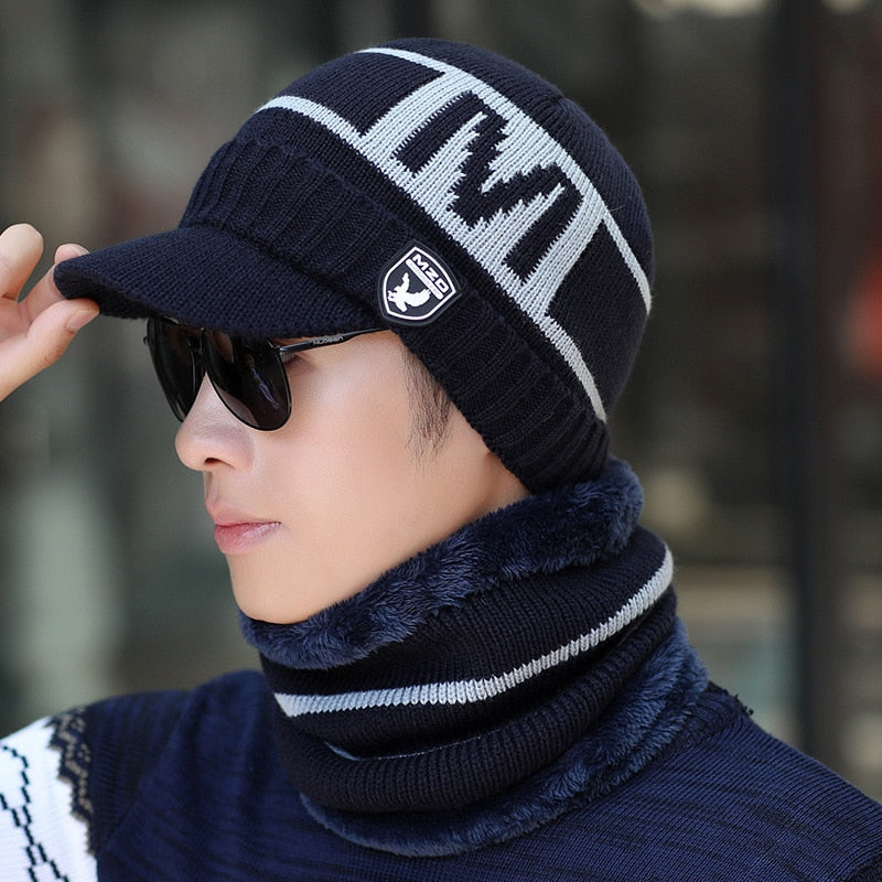 Bonnet Hiver avec Cagoule Intérieure Chaude