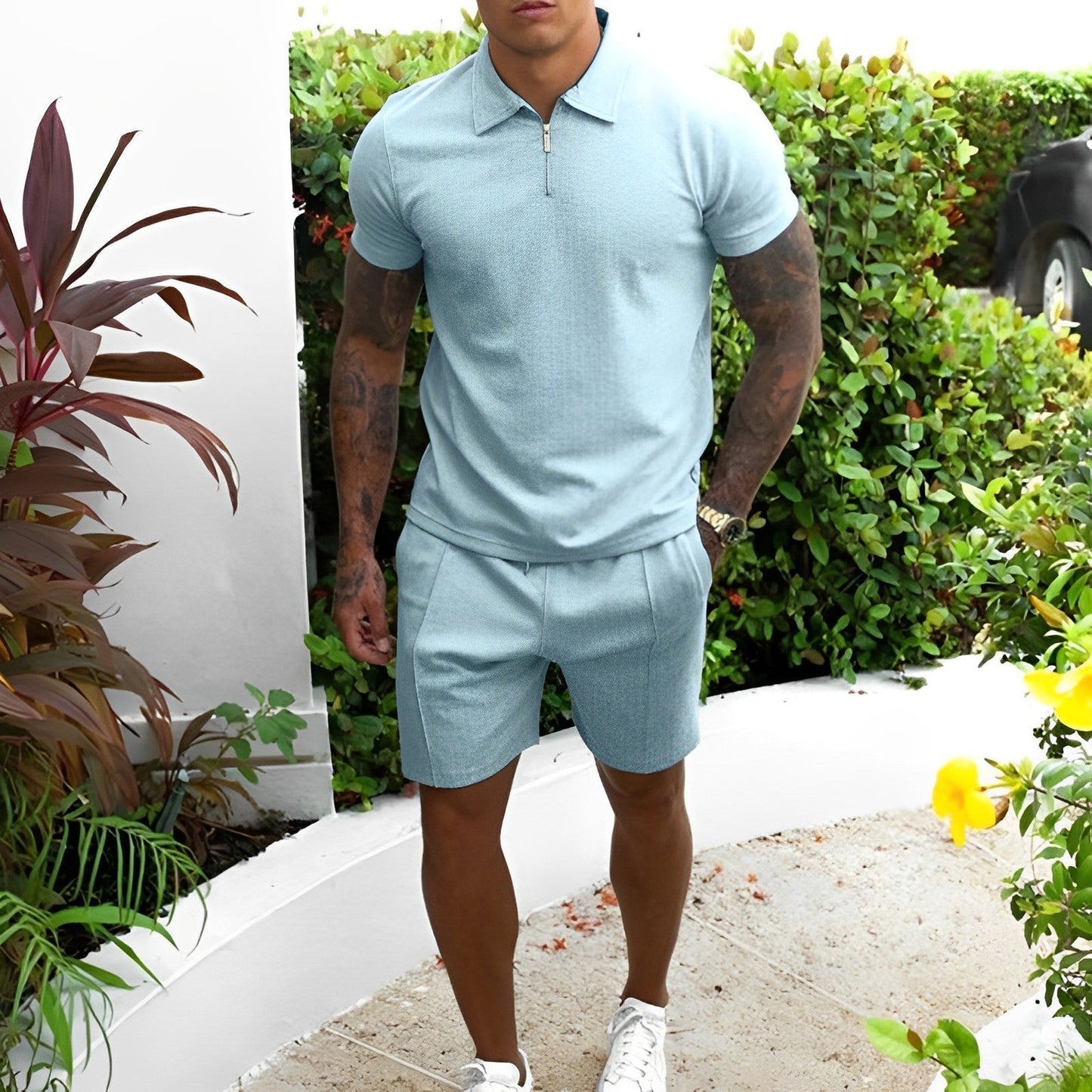 Costume Homme Été Décontracté 2 Pièces