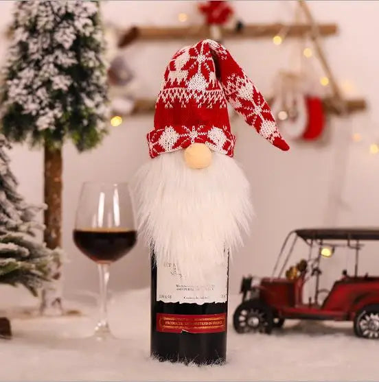 Housse de bouteille de vin en cuir élégant - PanierRoyale