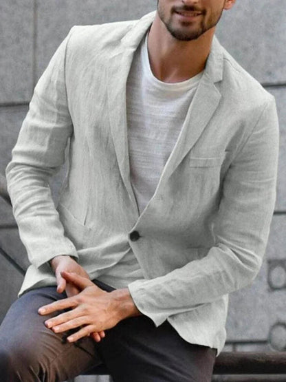 Veste légère Slim Fit à un bouton