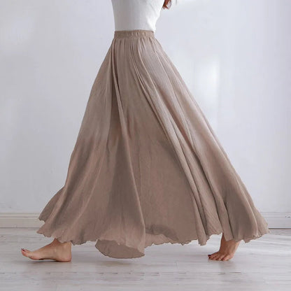 Jupe Longue Élégante Taille Haute Femme