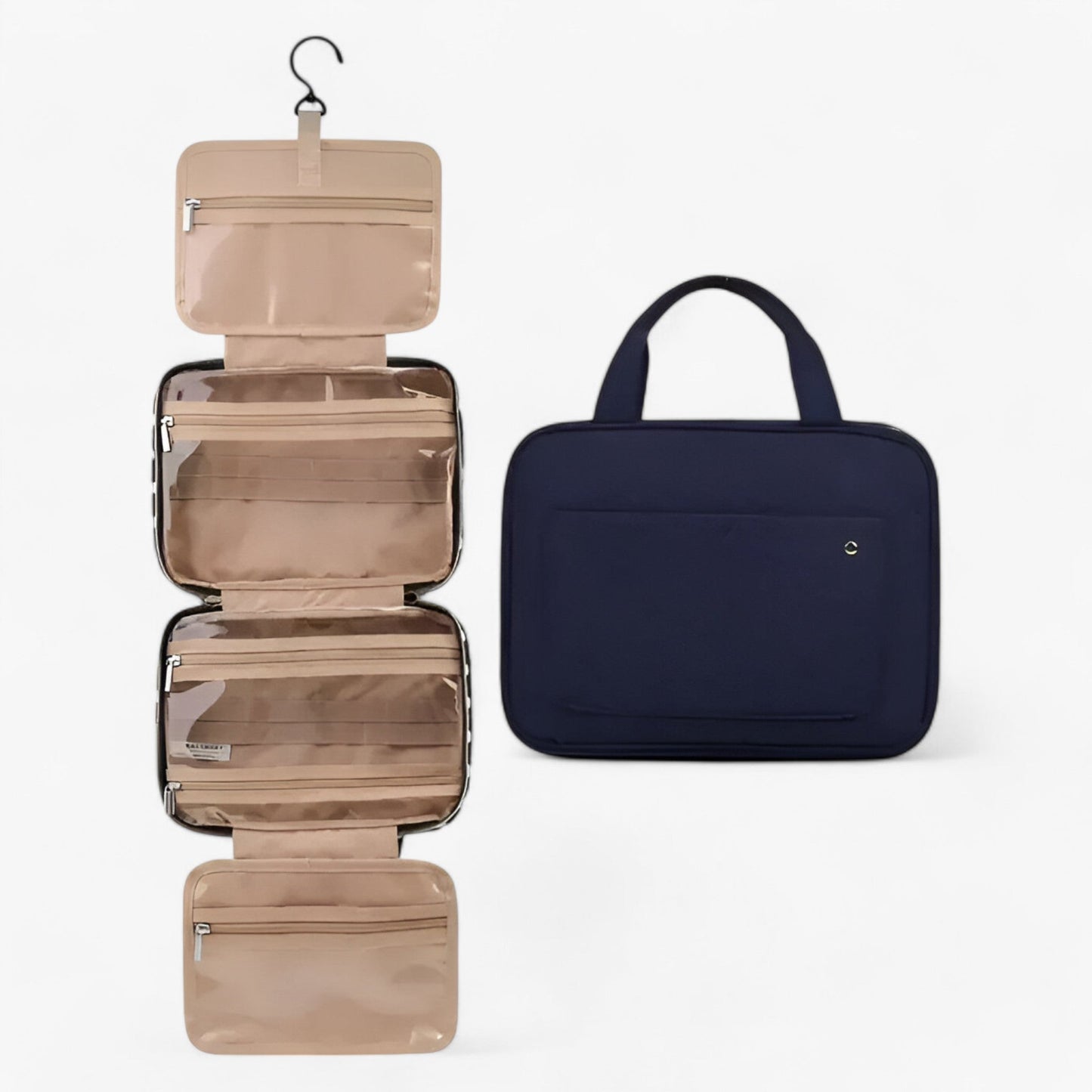 Trousse De Voyage Femme Organisateur Pliable Avec Crochet