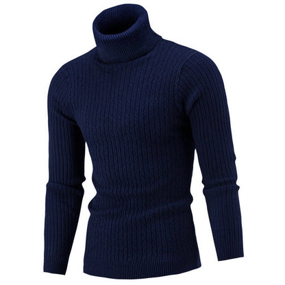 Pull Homme Col Roulé Tricot Doux et Chaud