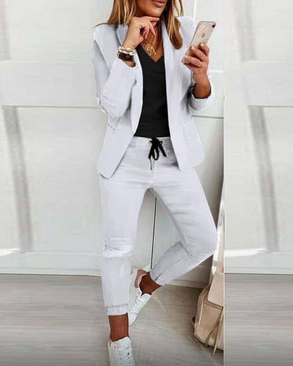 Costume Femme 2 Pièces Élégant et Polyvalent