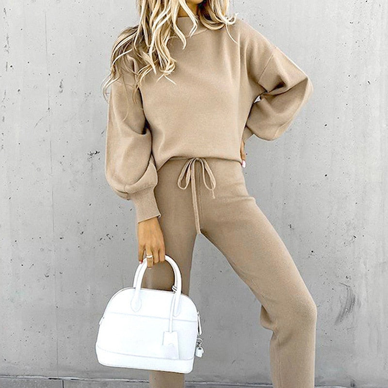 Costume Femme 2 Pièces Élégant Manches Longues