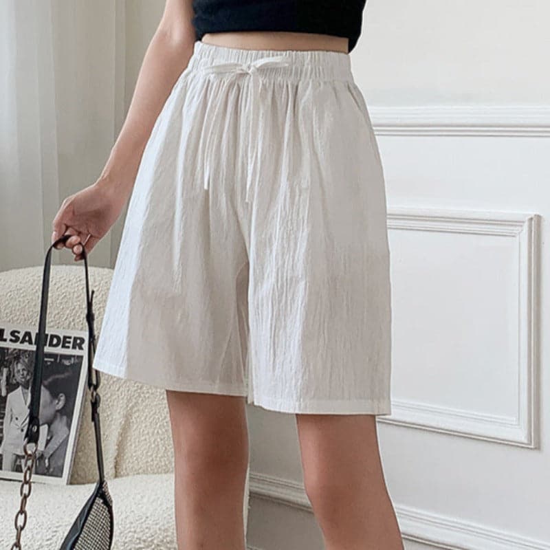 Short Décontracté Jaune Citron pour Femme