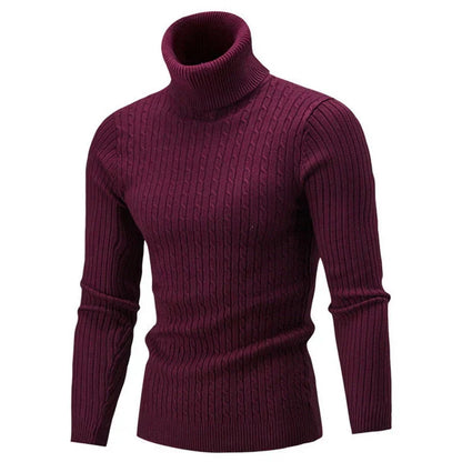 Pull Homme Col Roulé Chaud et Doux pour Hiver