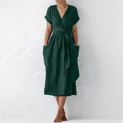 Robe Été Légère Manches Courtes pour Femme - PanierRoyale