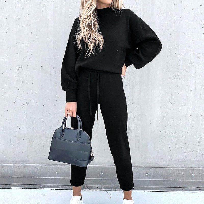 Costume Femme 2 Pièces Élégant Manches Longues