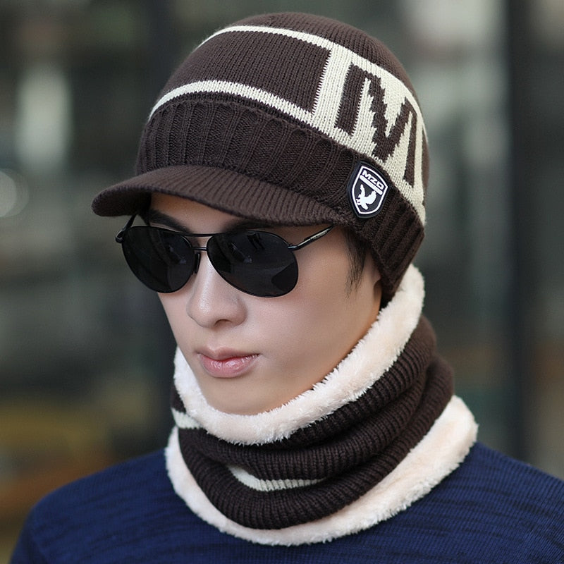 Bonnet Hiver avec Cagoule Intérieure Chaude