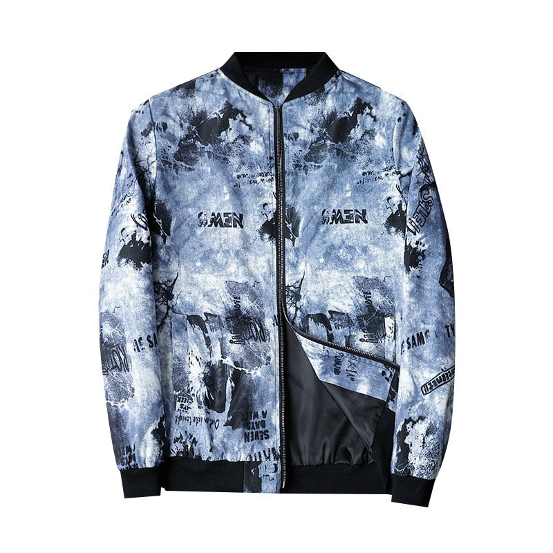 Blouson Streetwear Homme à Capuchon et Fermeture Éclair
