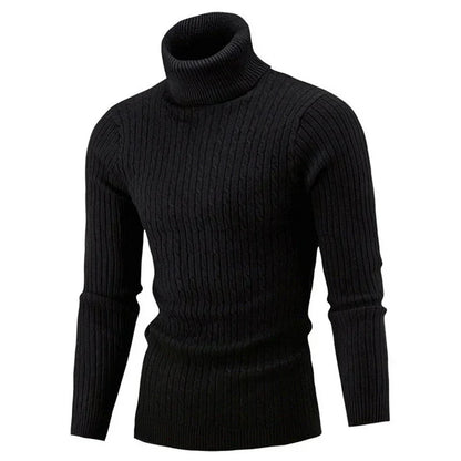 Pull Homme Col Roulé Chaud et Doux pour Hiver
