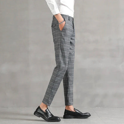 Pantalon Homme à Carreaux Confort Respirant et Taille Parfaite