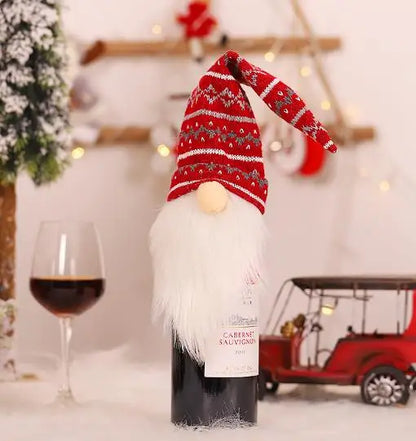 Housse de bouteille de vin en cuir élégant