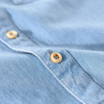 Chemise Homme Denim en Coton Authentic