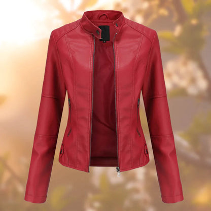 Veste Cuir Féminine Slim Fit pour Femme