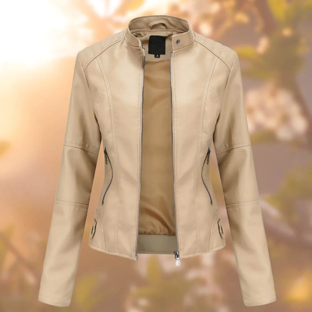 Veste Cuir Féminine Slim Fit pour Femme