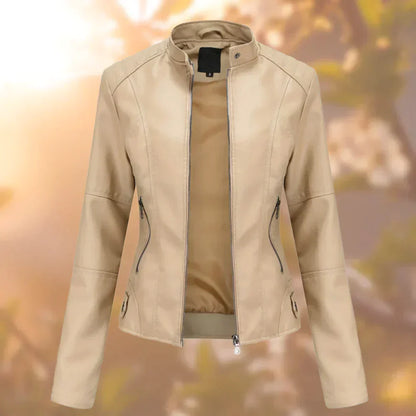 Veste En Cuir Pour Femme | Manches Longues