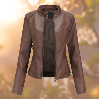 Veste Cuir Féminine Slim Fit pour Femme