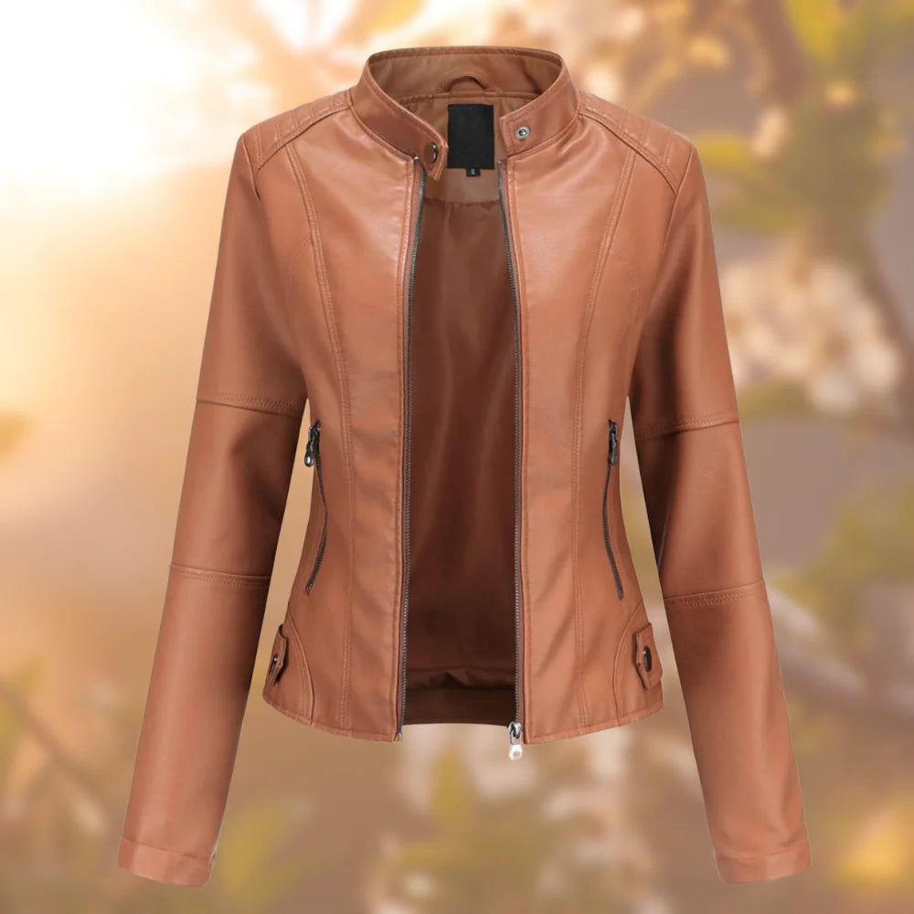 Veste Cuir Féminine Slim Fit pour Femme