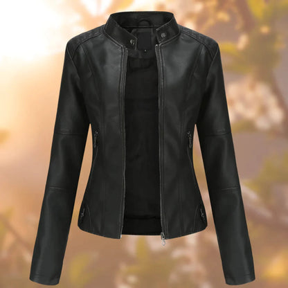 Veste Cuir Féminine Slim Fit pour Femme - PanierRoyale