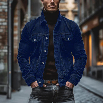 Blouson Homme Cuir Vintage Cllassique