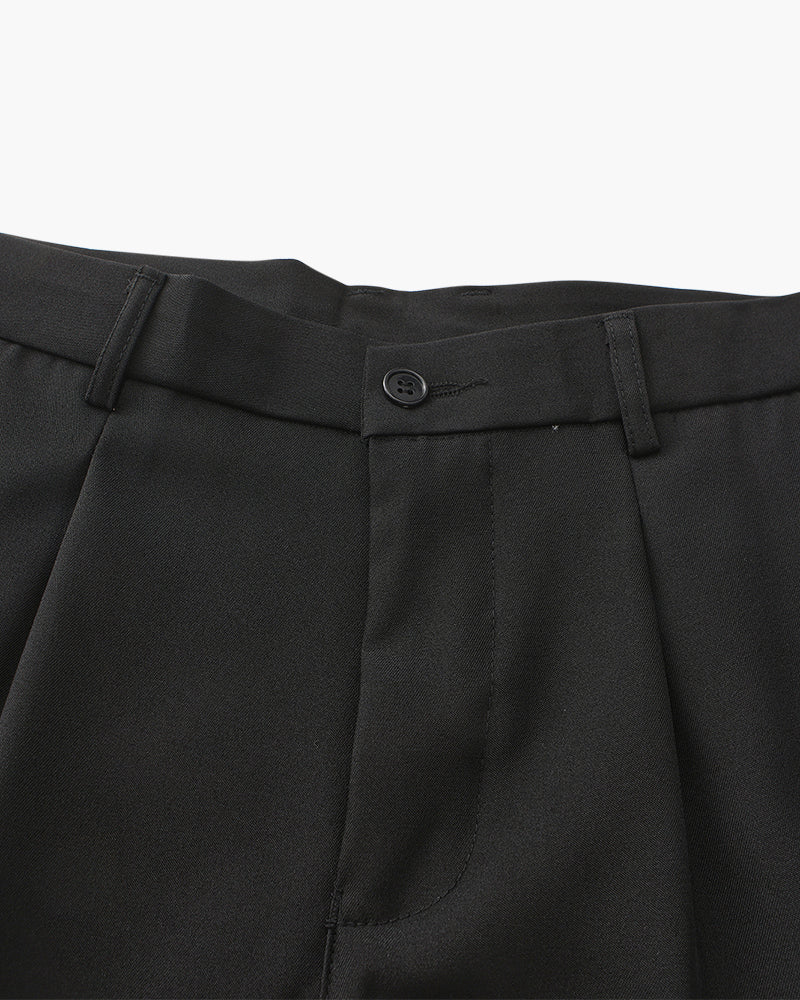 Pantalon Taille Haute Élégant Jambes Larges