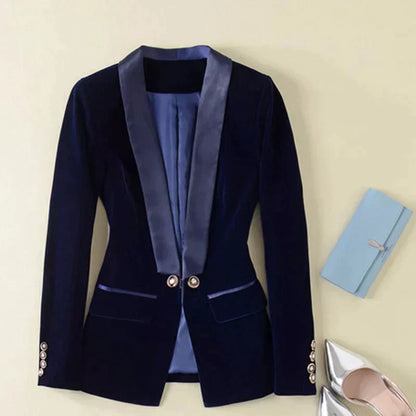 Blazer Femme Élégant Long Manches