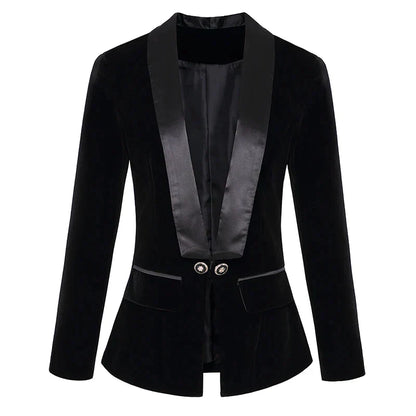 Blazer Femme Élégant Long Manches