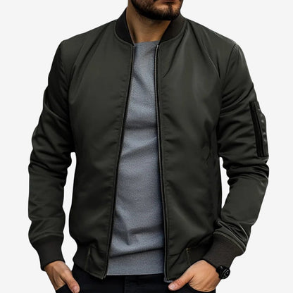 Veste Homme Chic à Manches Longues Col Montant