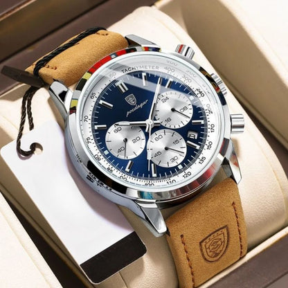 Montre Homme Chronographe Classique Cuir