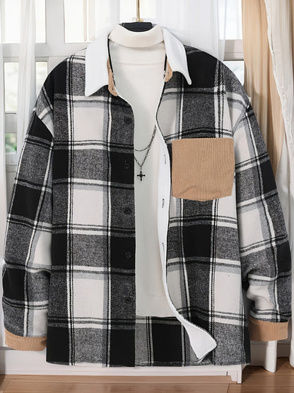 Veste Carreaux Décontractée pour Homme