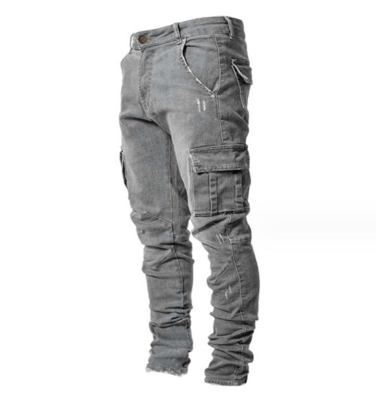 Jeans Homme avec Poches Latérales - Solides et Confortables