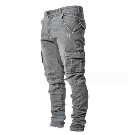 Jeans Homme avec Poches Latérales - Solides et Confortables