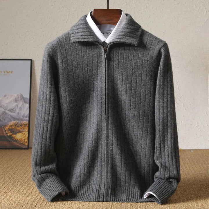 Pull Cachemire Hiver Chaud avec Fermeture Éclair - vue 2