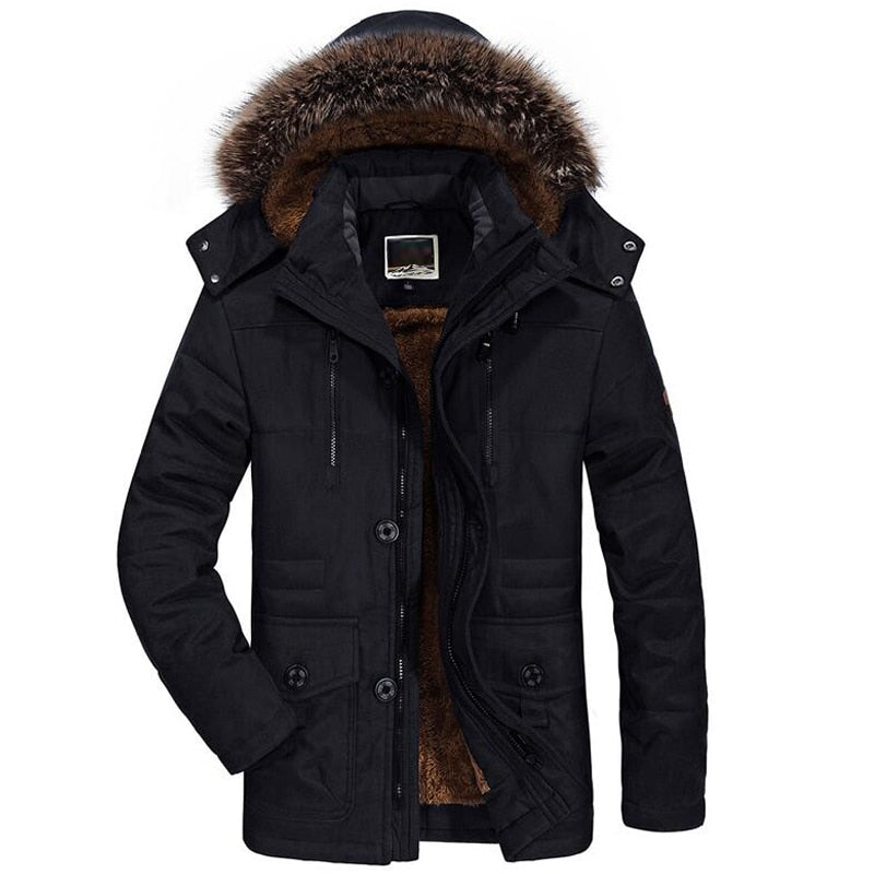 Manteau Homme Hiver Chaud et Imperméable avec Capuche - PanierRoyale