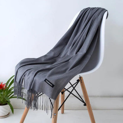 Écharpe Femme Légère Douce avec Franges Chic