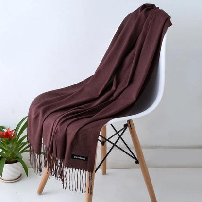 Écharpe Femme Légère Douce avec Franges Chic