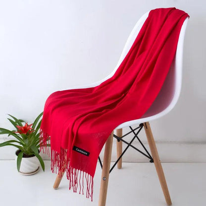 Écharpe Femme Légère Douce avec Franges Chic