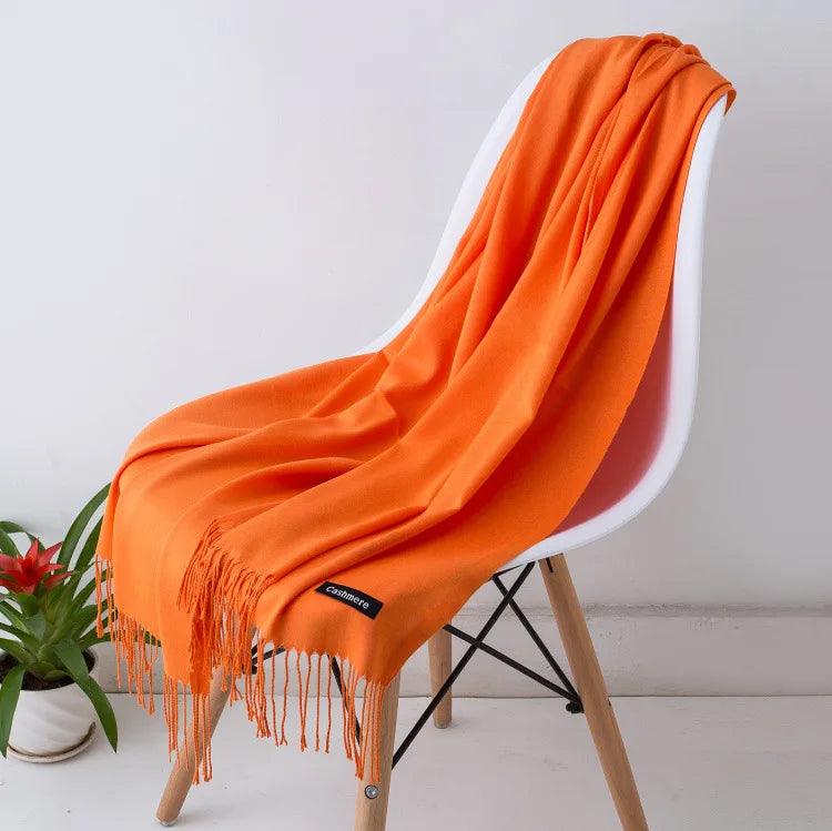 Écharpe Femme Légère Douce avec Franges Chic