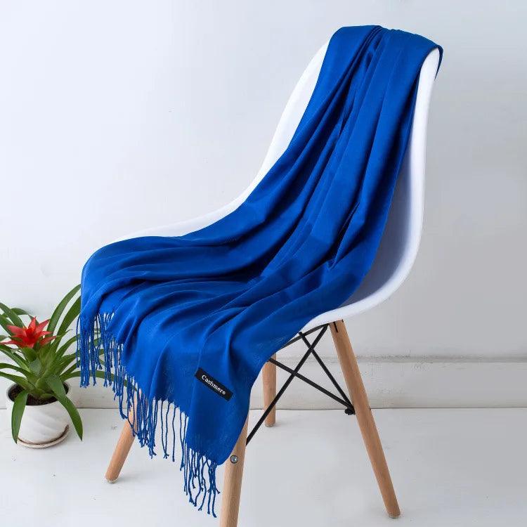Écharpe Femme Légère Douce avec Franges Chic