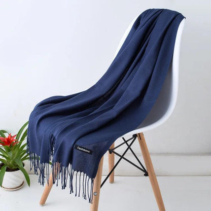 Écharpe Femme Légère Douce avec Franges Chic