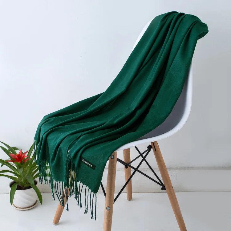 Écharpe Femme Légère Douce avec Franges Chic