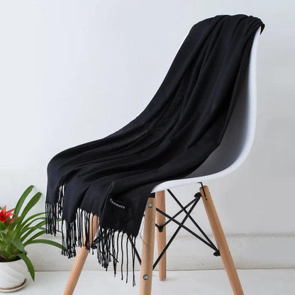 Écharpe Femme Légère Douce avec Franges Chic