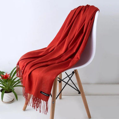 Écharpe Femme Légère Douce avec Franges Chic