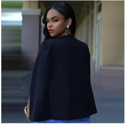 Blazer Femme Manches Longues Découpe Élégante