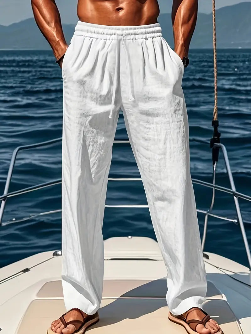 Pantalon Homme Léger Lin pour Été - PanierRoyale