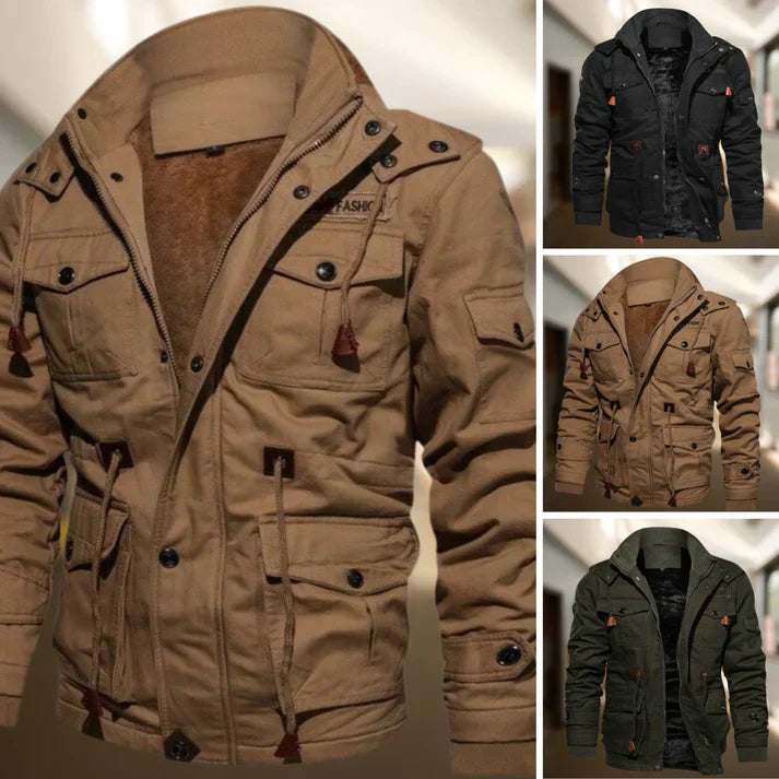 Veste Épaisse À Col Montant Pour Homme | Hiver
